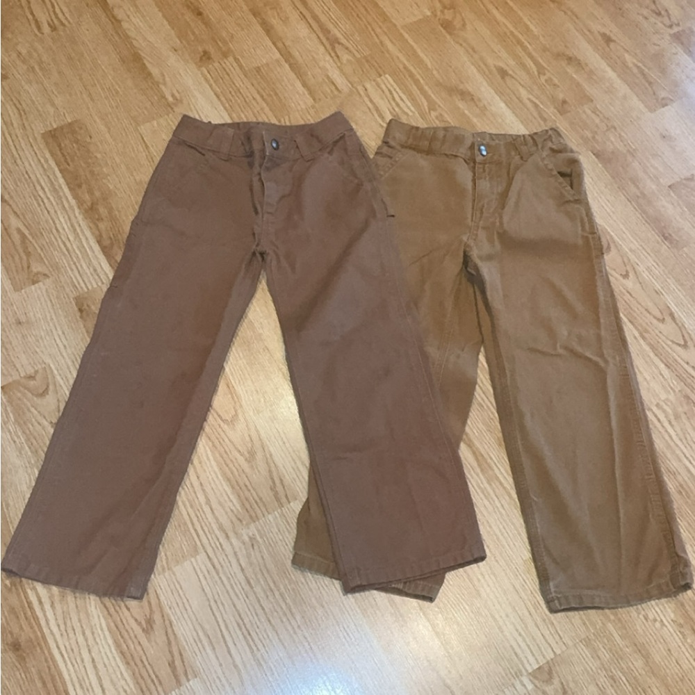 2 pairs of Carhartt cargo pants size 6